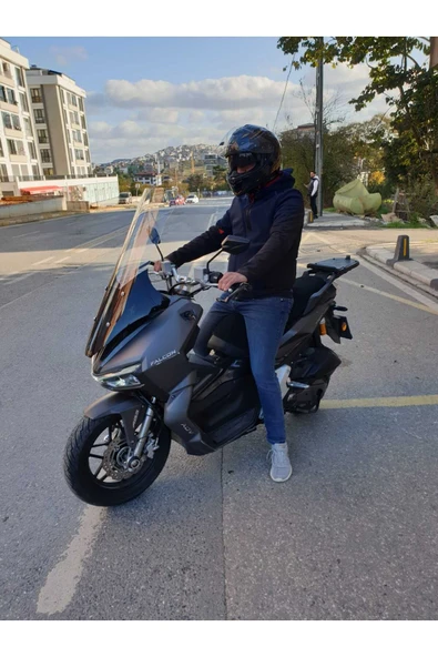 MOTOCAM Falcon Trex 188 Siperlik Ön Cam 2022-2025 Model 78cm şeffaf Renkli 4mm UZUN CAM - 2