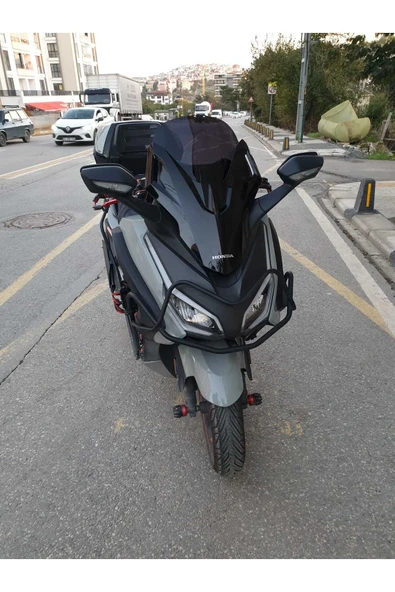 MOTOCAM Honda Forza 250 Siperlik Ön Cam 2021-2025 Model 47cm Siyah Renkli 4mm BOY - 2