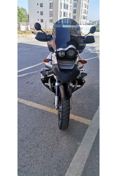MOTOCAM Bmw R 1150 ADV Siperlik Ön Cam 2002-2006 Model 52cm Siyah Renkli 4mm