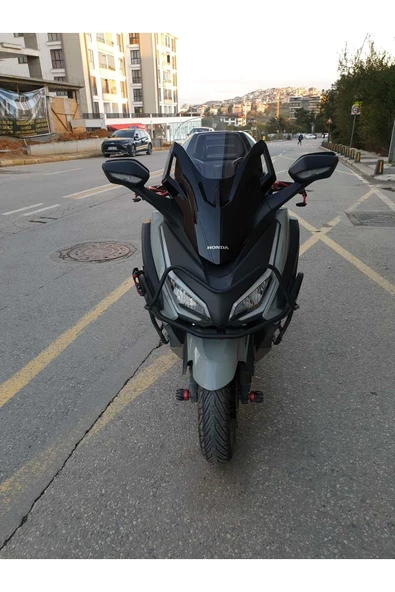 MOTOCAM Honda Forza 250 Siperlik Ön Cam 2021-2025 Model 47cm Şeffaf Renkli 4mm BOY
