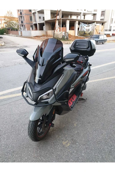 MOTOCAM Honda Forza 250 Siperlik Ön Cam 2021-2025 Model 47cm Siyah Renkli 4mm BOY - 3