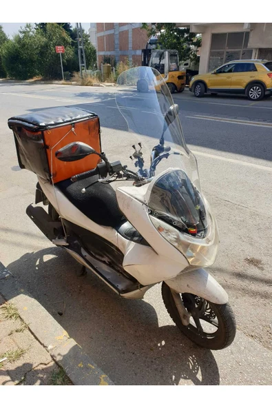 MOTOCAM Honda Pcx Siperlik Ön Cam 2011 2013 Model 83cm Şeffaf Renkli 4mm UZUN CAM - 2