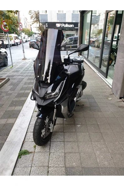 MOTOCAM Barossa ADV 125 Siperlik Ön Cam 2025 Model 65cm Siyah Renkli 4mm ORTA BOYLU CAM - 2
