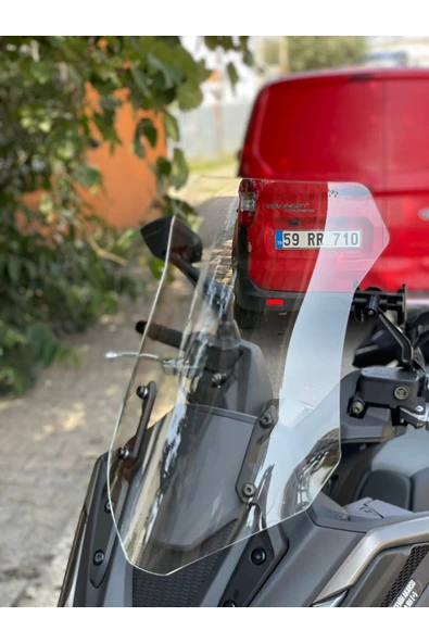 MOTOCAM Kymco DTX 360 Siperlik Ön Cam 2021-2023 Model 55cm Şeffaf Renkli 4mm ORTA BOYLU CAM - 3