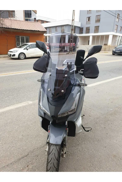 MOTOCAM Arora Beatrix 150 Siperlik Ön Cam 2023-2025 Model 75cm Füme Renkli 4mm UZUN CAM - 3