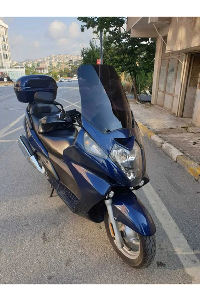 MOTOCAM Honda Silverwing SWT 400 Siperlik Ön Cam 2006 2009 Model 52cm Siyah Renkli 4mm - 2