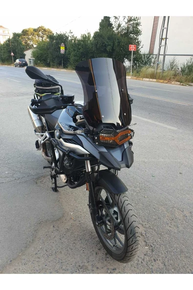 MOTOCAM Bmw F750 Siperlik Ön Cam 2018-2023 Model 48cm Siyah Renkli 4mm - 2