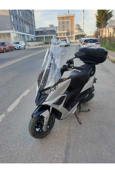 MOTOCAM Kymco Dink R 150 Siperlik Ön Cam 2023-2025 Model 77cm Şeffaf Renkli 4mm - 3