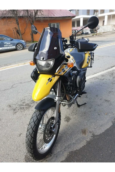 MOTOCAM Bmw F650 GS Siperlik Ön Cam ( 3 Delikli ) 1999-2003 Model 35cm siyah Renkli 4mm - 3