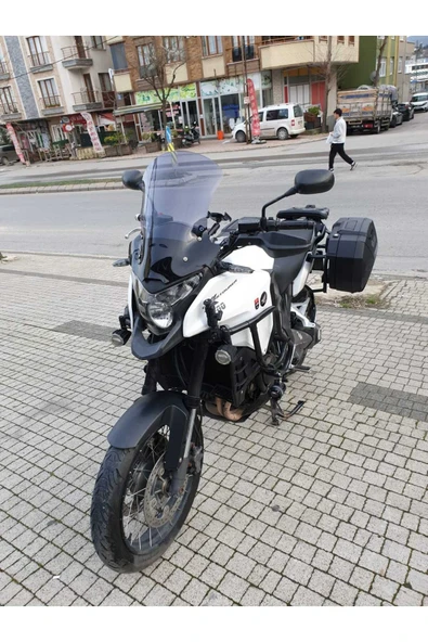 MOTOCAM Honda VFR 1200 Siperlik Ön Cam 2012-2015 Model 50cm Füme Renkli 4mm - 3