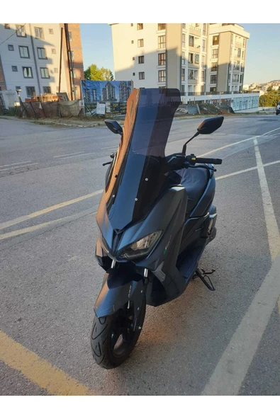 MOTOCAM RKS Grace 202 Siperlik Ön Cam 2022-2025 Model 78cm Siyah Renkli 4mm UZUN CAM - 2