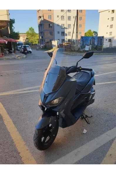 MOTOCAM RKS Grace 202 Siperlik Ön Cam 2022-2025 Model 55cm Şeffaf Renkli 4mm KISA SPOR CAM - 2
