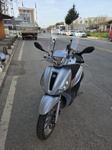 MOTOCAM Piaggio Medley S 150 Ön Cam 2021-2025 Model 54cm Şeffaf Renkli APARATSIZ GÖNDERİLİR - 3