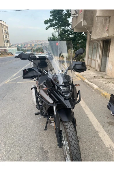 MOTOCAM SYM NHT 200 Siperlik Ön Cam 2023-2025 Model 50cm Şeffaf Renkli 4mm - 3