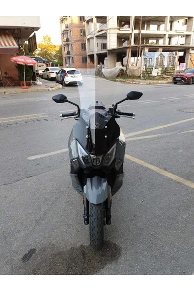 MOTOCAM SYM Joyride 300 Siperlik Ön Cam 2023-2025 Model 75cm Şeffaf Renkli 4mm UZUN CAM