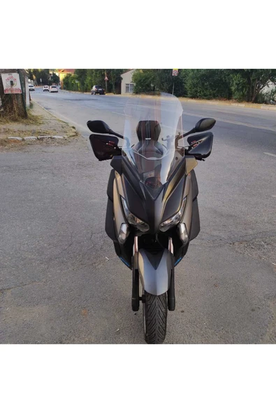 MOTOCAM Yamaha Xmax 250 Siperlik Ön Cam 2014 2017 Model 58cm Şeffaf Renkli 4mm