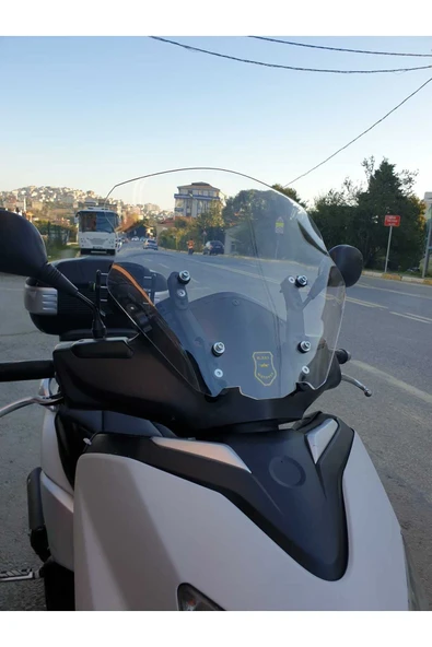 MOTOCAM Yamaha Xcity 250 Siperlik Ön Cam 2007 2017 Model 40cm Şeffaf Renkli 4mm