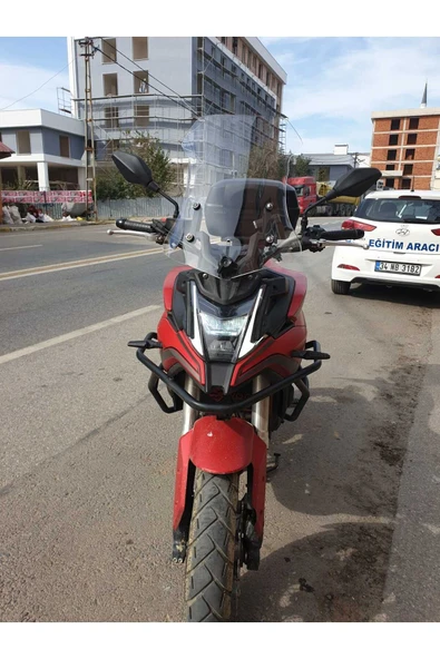 MOTOCAM Voge DS 300 Siperlik Ön Cam 2021-2025 Model 55cm Şeffaf Renkli 4mm
