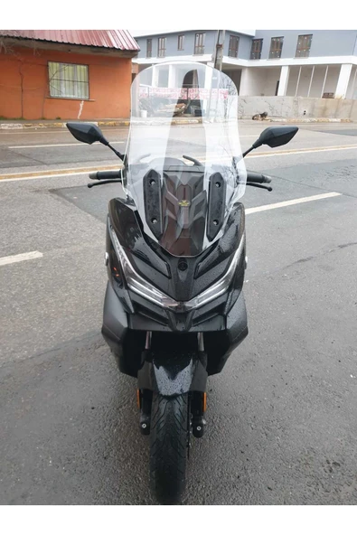 MOTOCAM Voge SR4 Siperlik Ön Cam 2022-2025 Model 78cm şeffaf Renkli 4mm UZUN CAM