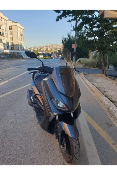 MOTOCAM RKS Grace 202 Siperlik Ön Cam 2022-2025 Model 65cm Şeffaf renk 4mm Orta Boylu - 2