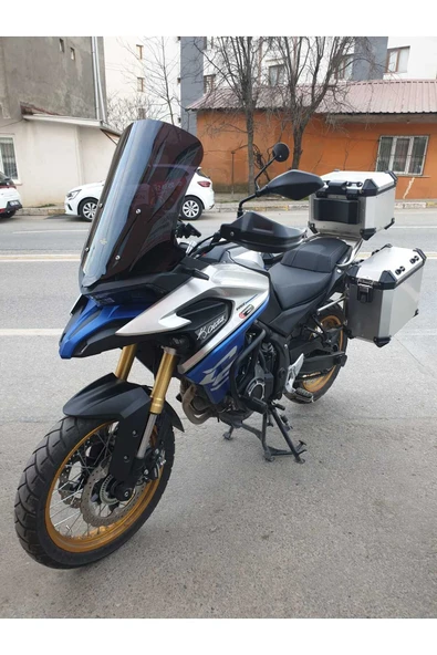 MOTOCAM Voge DSX 525 Siperlik Ön Cam 2023-2025 Model 65cm Siyah Renkli 4mm UZUN CAM - 2