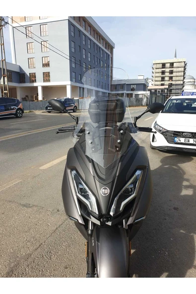MOTOCAM Yuki Explorer 250 Siperlik Ön Cam 2021-2025 Model 72cm Şeffaf Renkli 4mm UZUN CAM