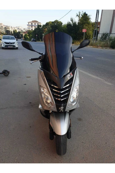 MOTOCAM Peugeot Citystar 200 Siperlik Ön Cam 2017 2018 Model 56cm Siyah Renkli 4mm UZUN CAM