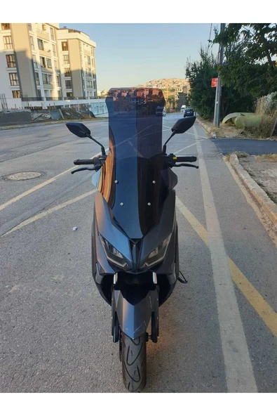 MOTOCAM RKS Grace 202 Siperlik Ön Cam 2022-2025 Model 78cm Siyah Renkli 4mm UZUN CAM