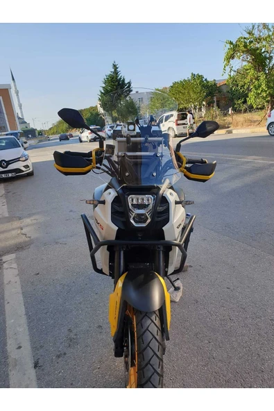 MOTOCAM RKS SVT 650 X Siperlik Ön Cam 2023-2025 Model 50cm Şeffaf Renkli 4mm UZUN CAM