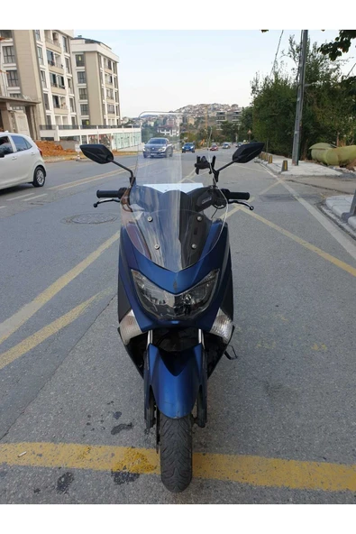 MOTOCAM Yamaha Nmax Siperlik Ön Cam 2015 2020 Model 69cm Şeffaf Renkli 4mm