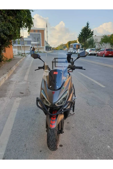 MOTOCAM RKS Newlight 125 Siperlik Ön Cam 2021-2022 Model 65cm Şeffaf Renkli 4mm PRO MODELE UYMAZ - 3