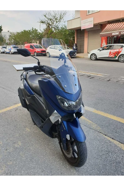 MOTOCAM Yamaha Nmax Siperlik Ön Cam 2015 2020 Model 69cm Şeffaf Renkli 4mm - 3