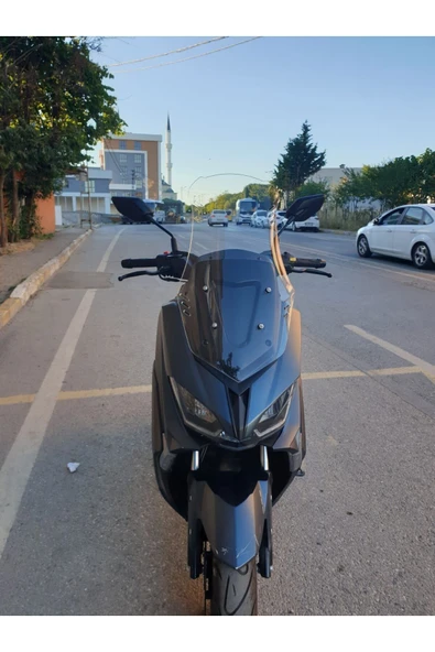 MOTOCAM RKS Grace 202 Siperlik Ön Cam 2022-2025 Model 65cm Şeffaf renk 4mm Orta Boylu