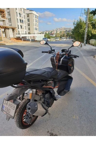 MOTOCAM QJ ATR 125 Siperlik Ön Cam 2023-2025 Model 75cm Şeffaf Renkli 4mm UZUN CAM - 2