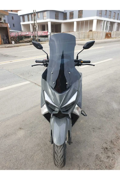 MOTOCAM Volta Apec Apx5 Siperlik Ön Cam 2023-2025 Model 57cm Siyah Renkli 4mm