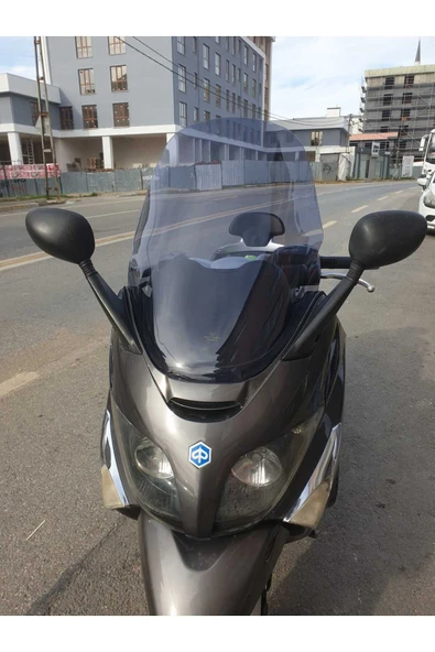 MOTOCAM Piaggio X Evo 250-400 Siperlik Ön Cam 2009 2016 Model 70cm Füme Renkli 4mm - 3
