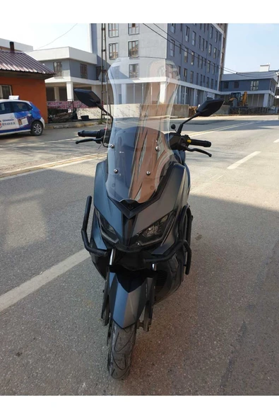 MOTOCAM RKS Grace PRO Siperlik Ön Cam 2023-2025 Model 65cm Şeffaf Renkli 4mm UZUN CAM