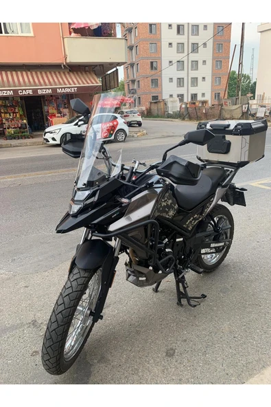 MOTOCAM SYM NHT 200 Siperlik Ön Cam 2023-2025 Model 50cm Şeffaf Renkli 4mm - 2