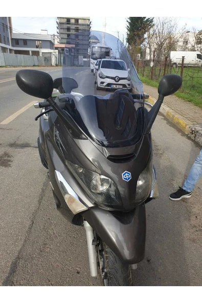 MOTOCAM Piaggio X Evo 250-400 Siperlik Ön Cam 2009 2016 Model 70cm Füme Renkli 4mm - 2