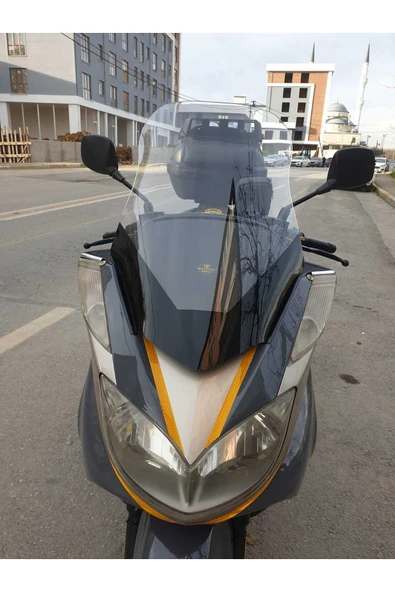 MOTOCAM Yamaha Majesty 400 Siperlik Ön Cam 2005 2006 Model 68cm Şeffaf Renkli 4mm