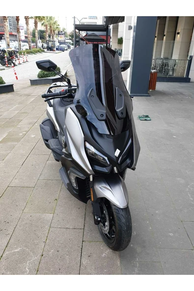 MOTOCAM RKS Fort 250 Siperlik Ön Cam 2023-2025 Model 74cm Siyah Renkli 4mm UZUN CAM - 2