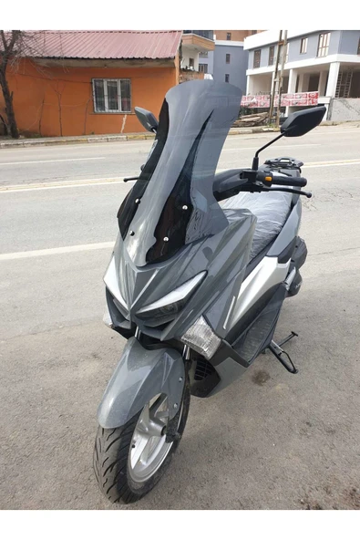 MOTOCAM Volta Apec Apx5 Siperlik Ön Cam 2023-2025 Model 57cm Siyah Renkli 4mm - 2