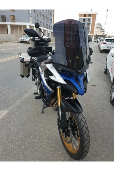 MOTOCAM Voge DSX 525 Siperlik Ön Cam 2023-2025 Model 65cm Siyah Renkli 4mm UZUN CAM - 3