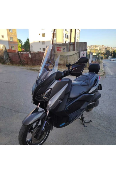 MOTOCAM Yamaha Xmax 250 Siperlik Ön Cam 2014 2017 Model 58cm Şeffaf Renkli 4mm - 3