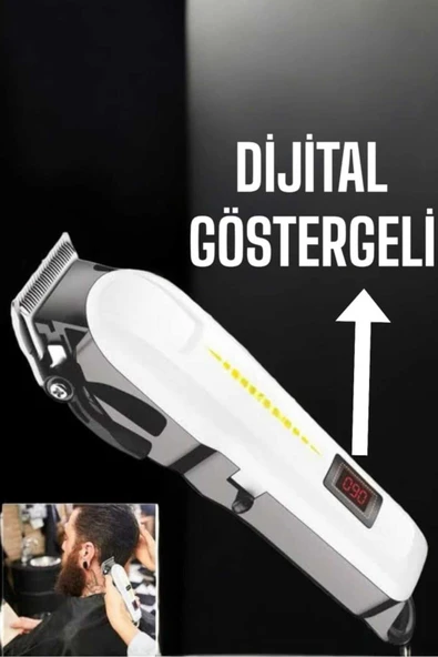 SAYARMARKT HK700 Dijital Göstergeli Tıraş Makinesi - Uzun Ömürlü Batarya, Suya Dayanıklı Tasarım - 4