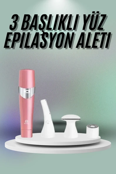 SAYARMARKT Cilt Dostu Malzemelerden Üretilmiş 3 Başlıklı Epilasyon Aleti