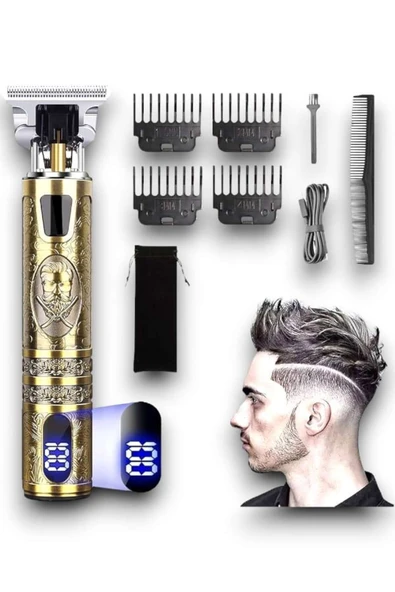SAYARMARKT RD378 Çizik Tıraş Makinesi - 5 Farklı Uzunluk Seçeneği, Dijital Gösterge, Uzun Batarya Ömrü - 3