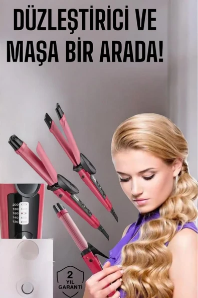 SAYARMARKT Yeni Nesil 2 si 1 Arada Saç Şekillendirici - Isı Kontrollü
