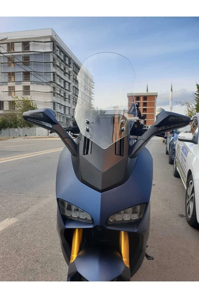 MOTOCAM Yuki Huracan 250 Siperlik Ön Cam 2022-2025 Model 70cm Şeffaf Renkli 4mm - 3
