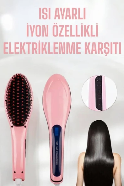 SAYARMARKT Saçlarınıza Parlaklık Katan Ön Etkili Fön Tarak - 4